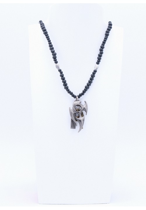 Halskette mit Tribal Anhänger Silber Halskette mit Tribal Anhänger Silber