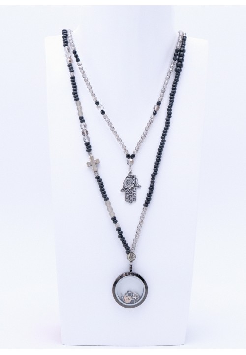Floating & Hamsa Hand Anthrazit Floating & Hamsa Hand Anthrazit