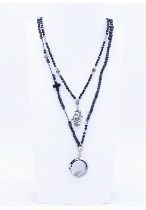 Floating & Hamsa Hand Schwarz Floating & Hamsa Hand Schwarz
