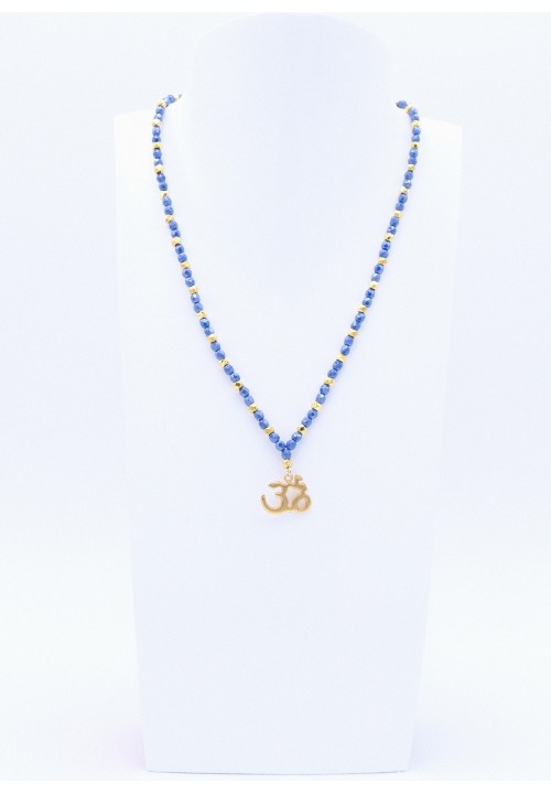 OM Glasschliffperlen Glitzer Gold OM Glasschliffperlen Glitzer Gold