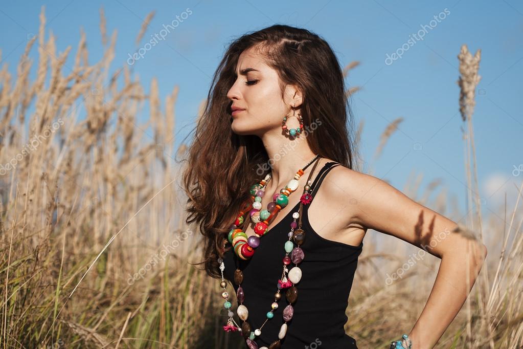 Holzperlenkette Damen